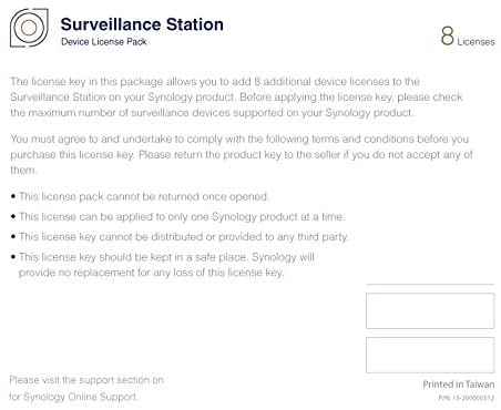 synology surveillance station license 2 pack